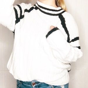 John + Jenn Anthropologie Soft Mock Neck Chenille Sweater